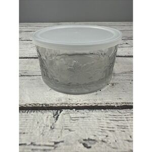 Princess House Fantasia Crystal Bowl With Lid Only -For The Dip Set #513-
